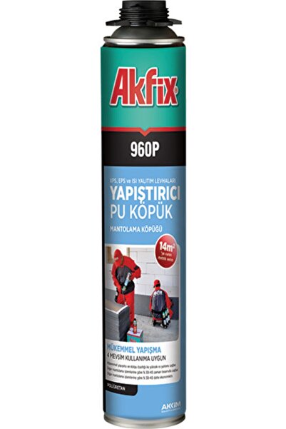 Akfix 960p Tabancalı Mantolama Köpüğü 750 ml 14m2