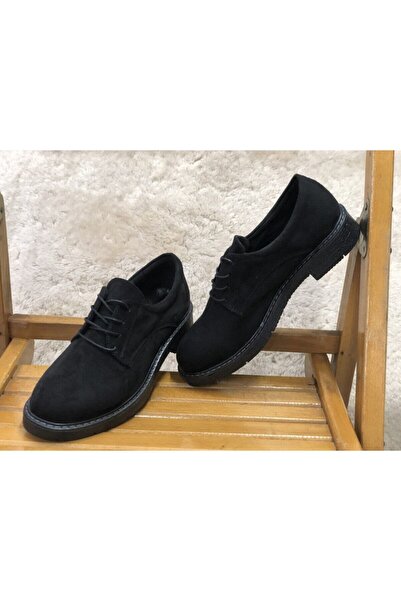 KAFKASLAR AYAKKABI Unisex Stringed Non-Slip Sole Suede Classic Model Oxford Shoes
