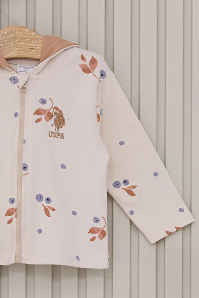 U.S. Polo Assn. Floral Pattern Licensed Baby Girl 3 Piece Set