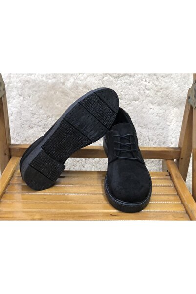 KAFKASLAR AYAKKABI Unisex Stringed Non-Slip Sole Suede Classic Model Oxford Shoes