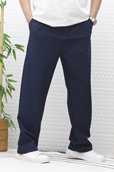 WAFRA Erkek Bol Kesim Likralı Paraşüt Kumaş Baggy Pantalon