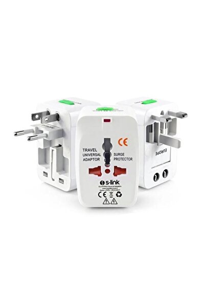qasul Universal Fiş Piriz Çevirici Adaptör Çoklu Priz Çevirici Adaptor Akım K...