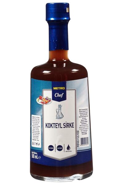 Metro Chef Kokteyl Sirke 500 Ml, Meyveli Sirke Kokteyl, Kokteyl Sirke, Cockta...