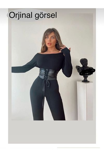 hipnoz butik Salopetă de damă - cu detaliu curea