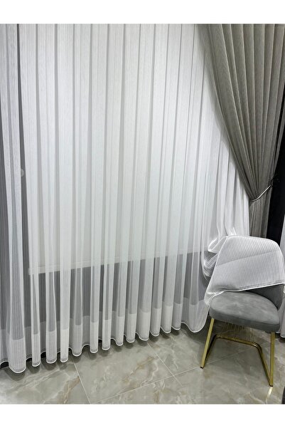 AleynaHome Φυσικό περίγραμμα - Κουρτίνα από τούλι που δεν ζητάται, στενή πιέτα