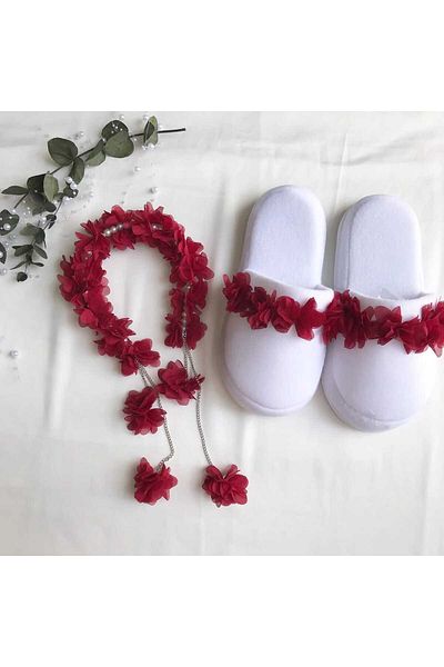 ALAZ TASARIM HOBI Lohusa Crown Slippers Set