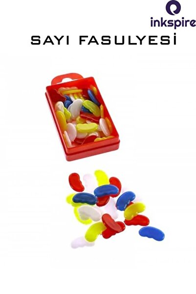 inkspire Sayı Fasulyesi 3 Paket Plastik Sayı Sayma Fasülyeleri 1. Sınıflar İçin Renkli Fasulye Sayma Fasülye