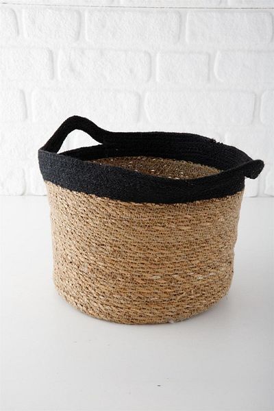 ANJEAHOME Lauren Natural Wicker Basket - 35X23