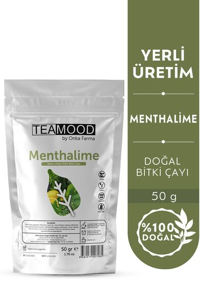TEAMOOD Onka Farma Menthalime Bitki Çayı - Nane Limon Etkili Bitki Çayı - 50 gr