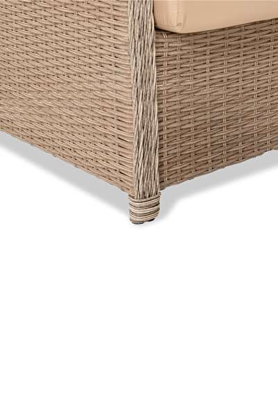 Bambuda Garden Ayvalık 5 Kişilik Rattan Oturma Grubu