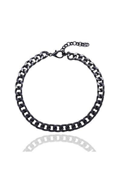 Bayemeyc Siyah Zincir Choker Kolye