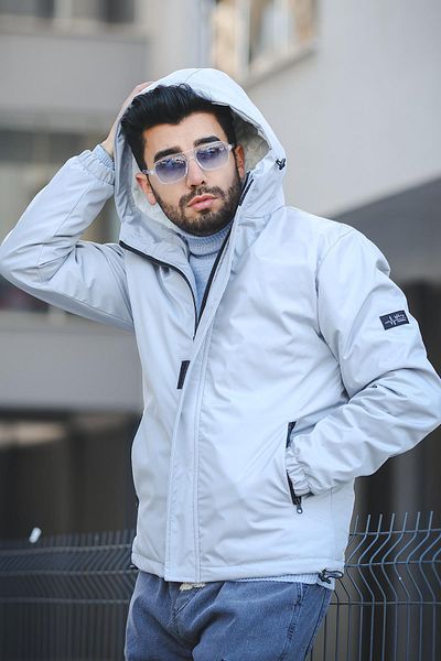 Oksit Slim Fit kabát Bondichk Furry Water Resistant