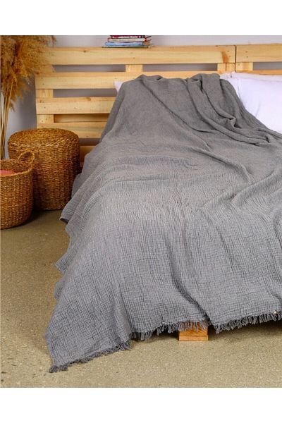 Sefaoğlu tekstil 4 Layers Muslin, 100% Cotton, Single Pike, Bedspread, 170*250 Cm