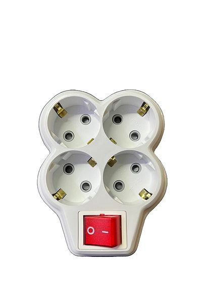 TİMSAL ELEKTRİK مقبس جوليات مقاوم للأطفال مع 4 مفاتيح
