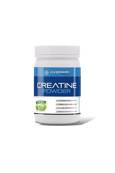 Oversize Sports Creatine Powder Green Apple 320g 32 Service