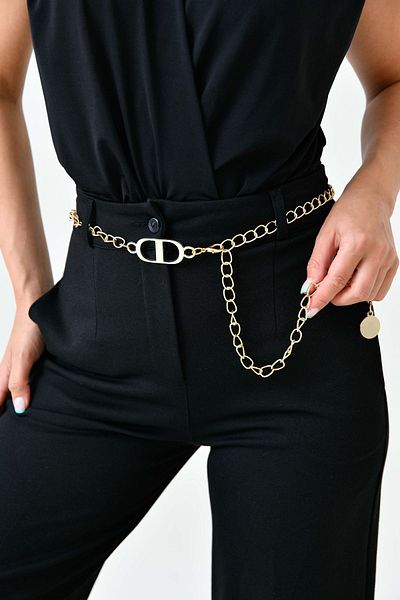 WOMAN VISION Curea cu lanț de aur - Accesoriu pentru femei 700
