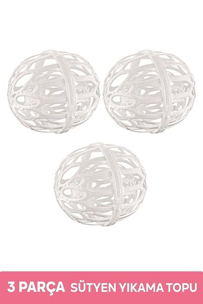 evikonu 3 Piece Bra and Laundry Washing Ball Practical Plastic Underwear Washing Ball