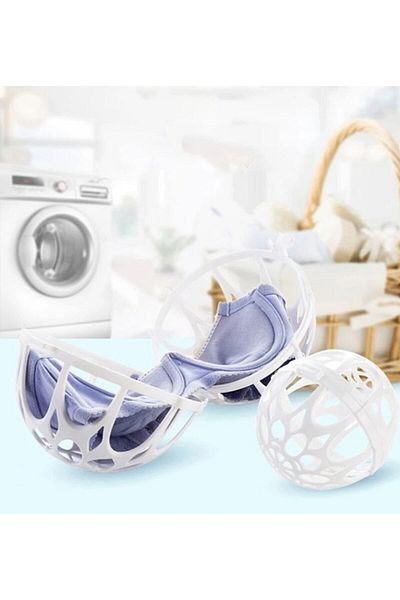 evikonu 3 Piece Bra and Laundry Washing Ball Practical Plastic Underwear Washing Ball