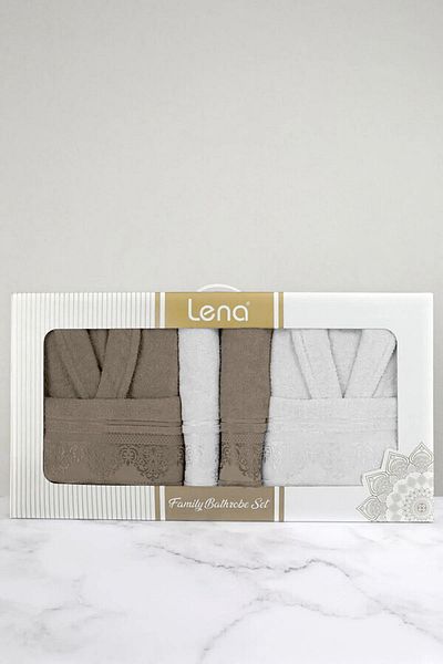 NY TEXTİLE Σετ μπουρνούζι Lena 6 τεμαχίων 100% βαμβακερό