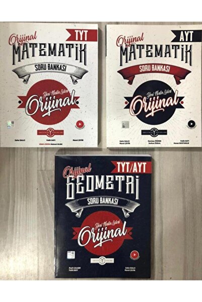 Orjinal Tyt Ayt Matematik Geometri Soru Bankası Seti 3 Kitap 2024