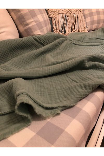Sefaoğlu tekstil 4 Layers Muslin, 100% Cotton, Single Pike, Bedspread, 170*250 Cm