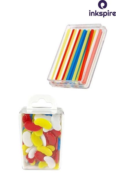 inkspire 1 Pack Colorful Plastic Number Counting Set - Sticks and Beans 1St For Classrooms