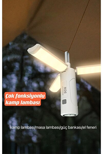 SHUFA Üç Yapraklı Çok Fonksiyonlu Kamp Lambası 3500 Ma