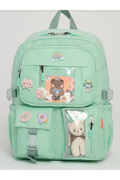 DADU Rucsac pentru copii și fete în stil coreean Roxbros Kawaii, cu accesorii