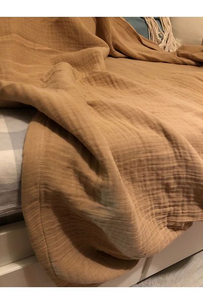 Sefaoğlu tekstil 4 Layers Muslin, 100% Cotton, Single Pike, Bedspread, 170*250 Cm