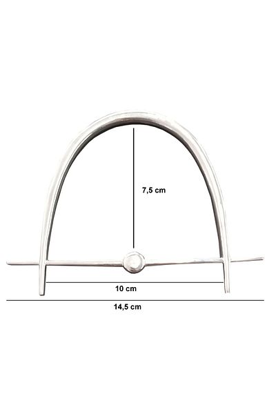 AĞIRSOY Nickel Plated Metal Bag - Pair of Handles Is the Price