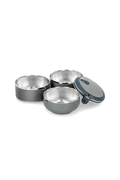 Penguen Set of 3 Food Storage Thermos and Lunch Box for Workplace-Picnic-Camping