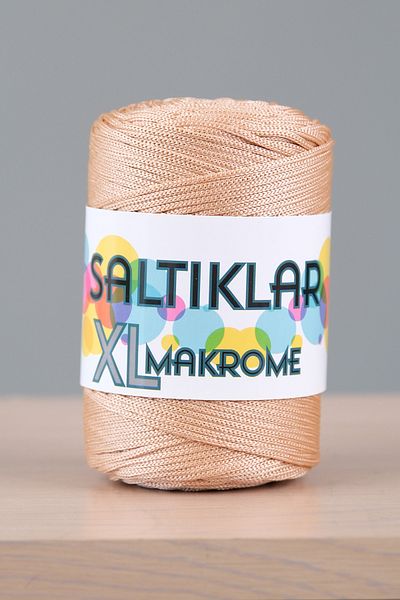 SALTIKLAR 200Gram 4mm Premium Polyester Macrame- Light Chickpeas-272