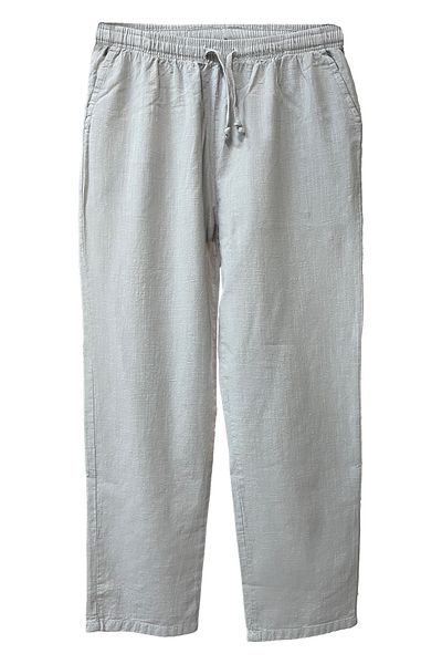 Çapıt Βαμβακερό/λινό Μικτό Ανοιχτό Γκρι Super Comfortable Παντελόνι