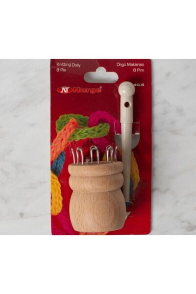 Nurge 8 بكرة حياكة + طقم كروشيه