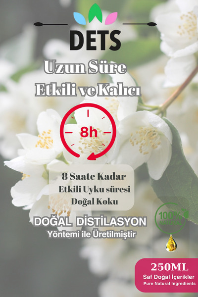 Dets Yasemin Oda ve Çamaşır Spreyi 250ml - Ferahlatıcı, Sakinleştirici ve %100 Doğal Koku