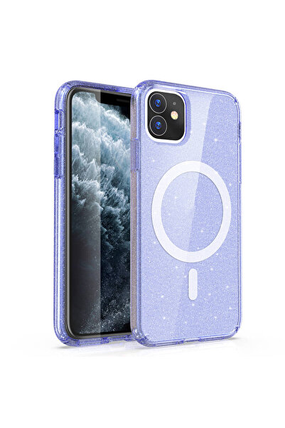 Rivor Apple iPhone 11 Kılıf Kamera Çıkıntılı Magsafe Şarj Özellikli Parlayan ...