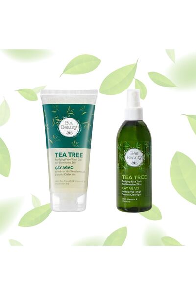 Bee Beauty Tea Tree 150 ml Facial Cleansing Gel and 250 ml Purifying Facial T...