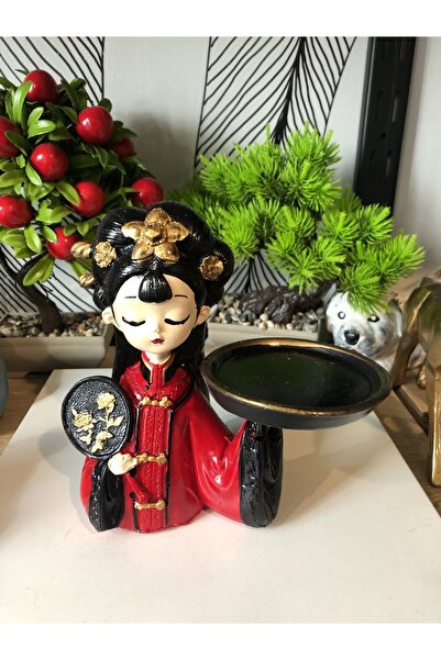 Atak Hediyelik Dekoratif Japon kız sunumluk biblo polyester