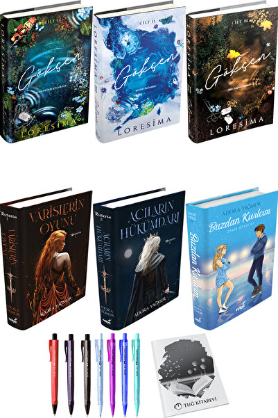İndigo Kitap Gökçen 3lü Set Ciltli Loresima ve Varislerin Oyunu Acıların Hükü...