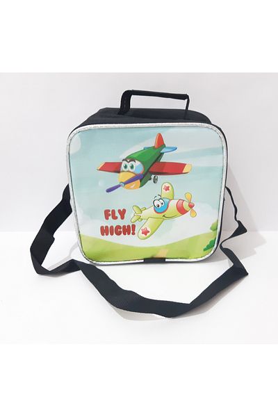 renkli çiçekler Lunch Box Men's School Lunch Box Thermos Bag Food Bag