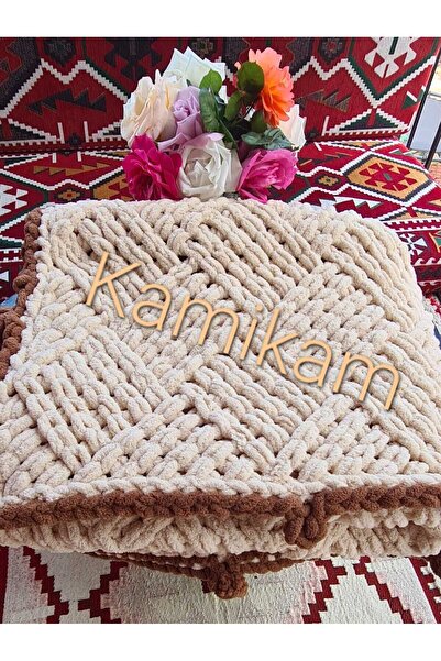KAMİKAM بطانية تلفزيون محبوكة ناعمة مقاس 100x150
