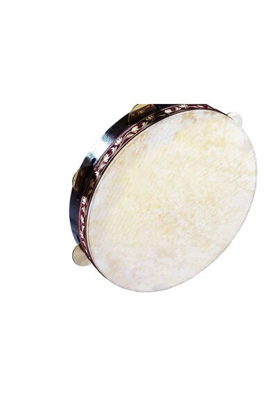 Unosell Zilli Bendir Hayvan Derili 40 cm, Frame Drum Bendir, Daf, Erbane Tamb...