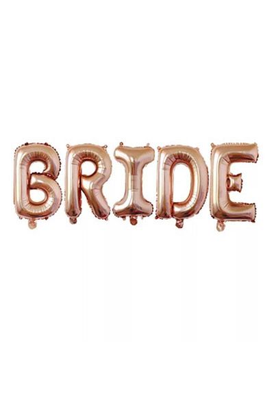 Deniz Party Store Bride Rose Gold Foil Balloon Set 36 - 40 cm