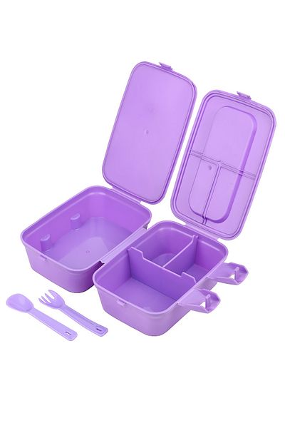 Calke Pony Kids Lunch Box 4 Compartments with Fork and Spoon