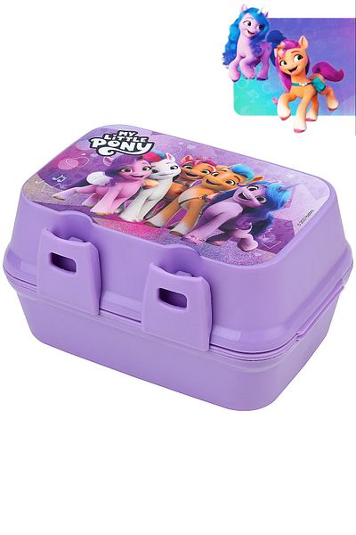Calke Pony Kids Lunch Box 4 Compartments with Fork and Spoon