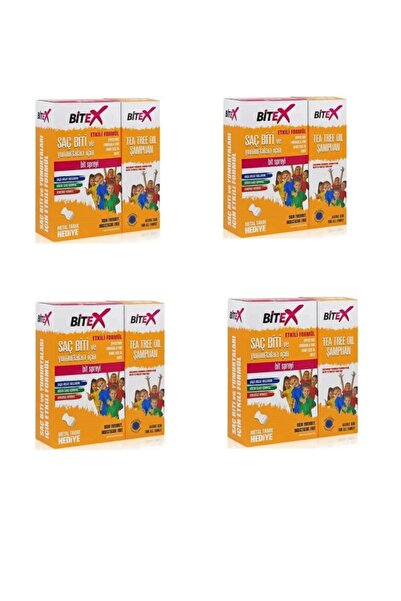 Bitex Bit Şampuanı 150 ml Bit Spreyi 100 ml Metal Tarak 4lü