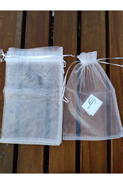 havlu dünyası 12 Adet (19X26 CM) Hediyelik Organze Tül Kese Havlu-yazma-eşarp...