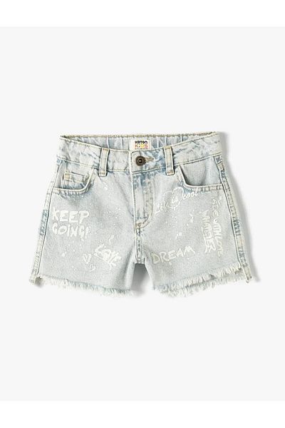 Koton Girl's Shorts Light Indigo 4skg40044ad