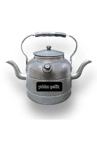Yıldız çelik Double Sided Aluminum Teapot, Ottoman Budgie Teapot 3 Liters