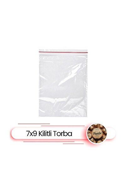 FİGANLAR kalın Kilitli Torba 7x9 Cm 100'lü Kilitli Buzdolabı Poşeti Şeffaf Ki...